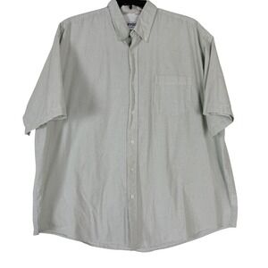 Wrangler Mens Short Sleeve Button Up Shirt Plaid Gingham XXXL Outdoor Western